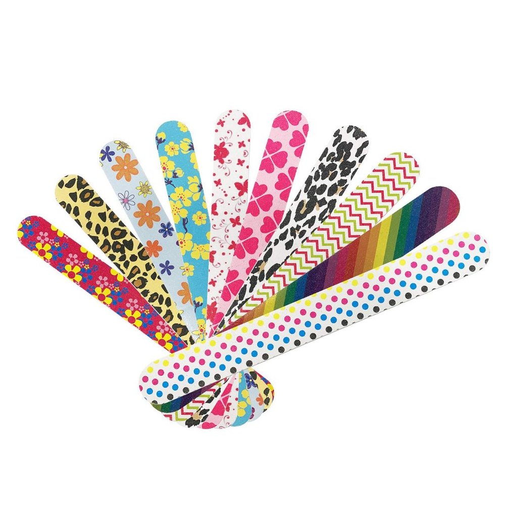 Nail File 10 PCS Professional Double Sided 100/180 Grit Nail Files Emery Board C